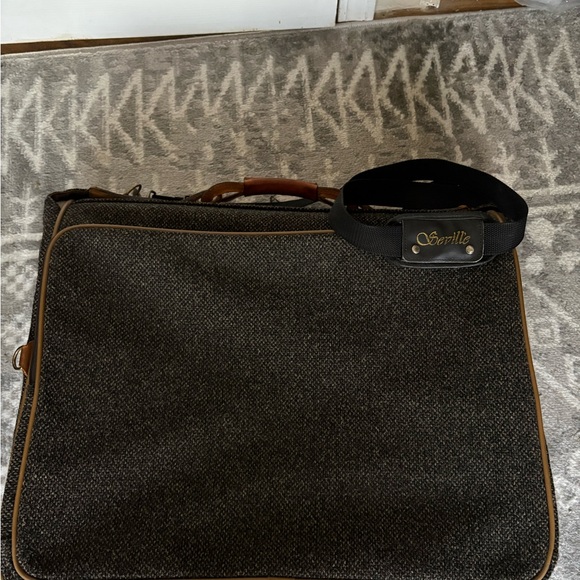Serelle Black and Brown Men's Travel Bag - Picture 3 of 6